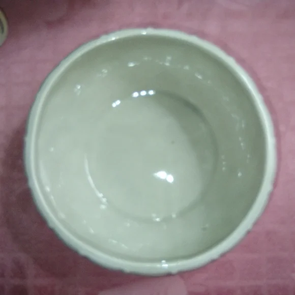 Vintage Art Pottery Holland @ Mold Signed Tulips Pastel Basketweave Filigree - Picture 5 of 8